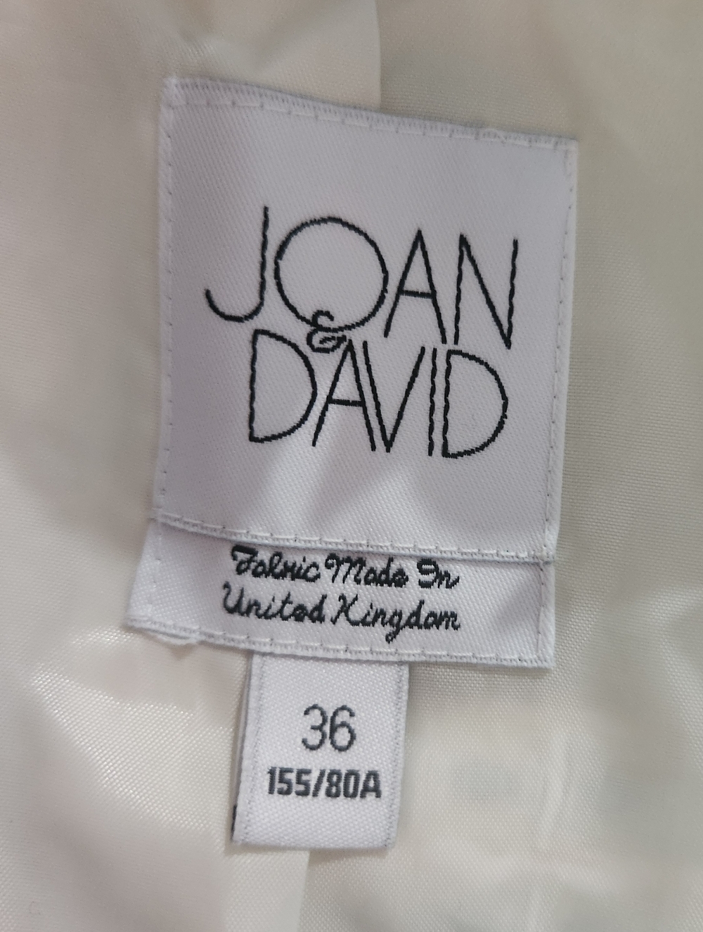 Joan & David Cream Tweed Jacket with Light Blue Trim - Picture 4 of 5